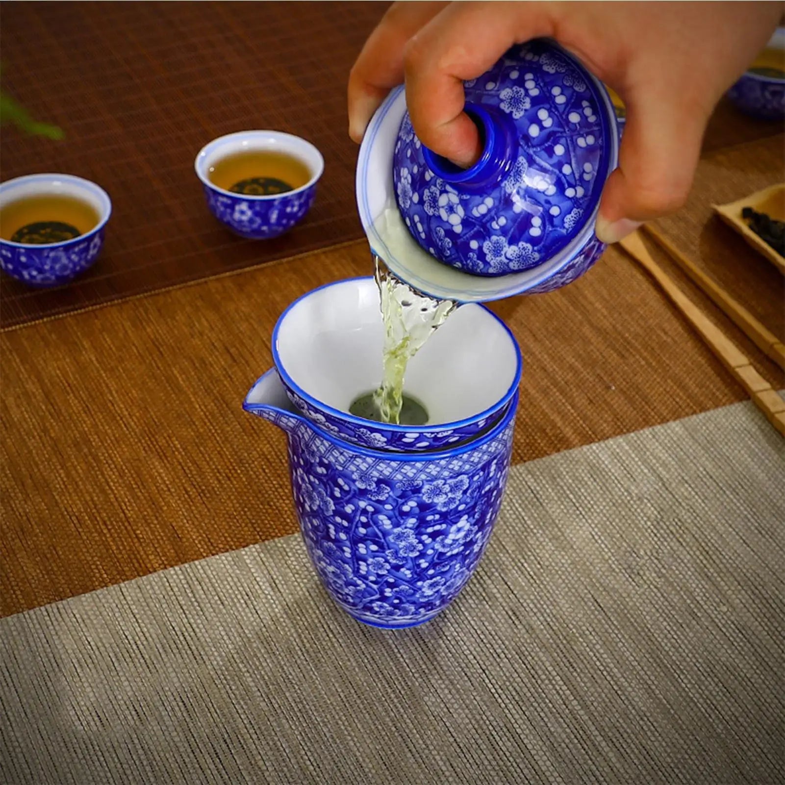 Tea Strainer Ceramic Brewing Tool Heat-Resistant Umbrella Tea Strainer For Home Office Apartment Dormitory Traveling Camping Qme