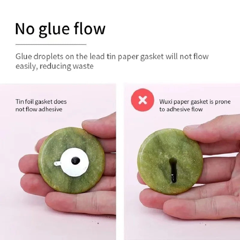 Glue Adhesive Pallet Crystal Jade Stone Holder Grafting Tool Lash Qme