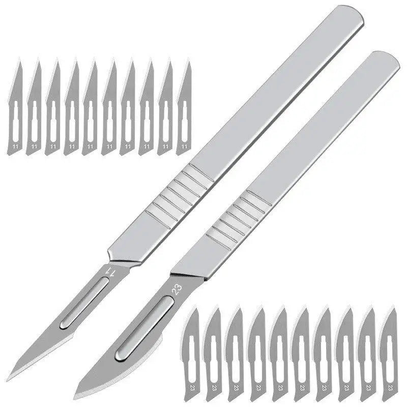 Industrial Carbon Steel Scalpel Blades Handle Biology Anatomy Qme