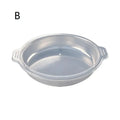 Round Stainless Steel Food Storage Container Lid Grade- Airtight Tray Qme B