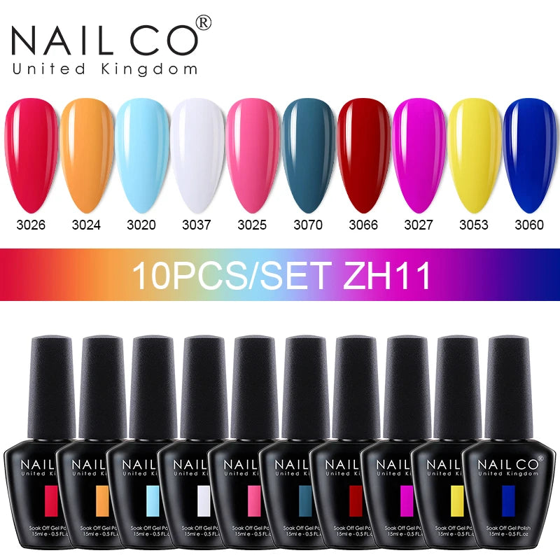 NAILCO Jelly Macarone Gel Polish Nail Art All Manicure Semi-permanent