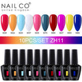 NAILCO Jelly Macarone Gel Polish Nail Art All Manicure Semi-permanent