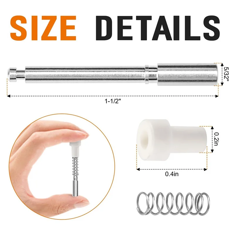 A02F-30-Pack Window Screen Replacement Plunger Pins 5/32 X 1-1/2 Inch For 3/4" Screen Frame Latch Set Qme