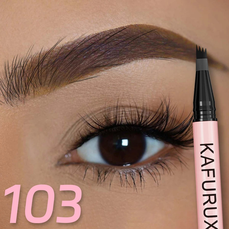 4 Point Eyebrow Pencil Pen Makeup Waterproof Liquid Long Lasting Qme 103