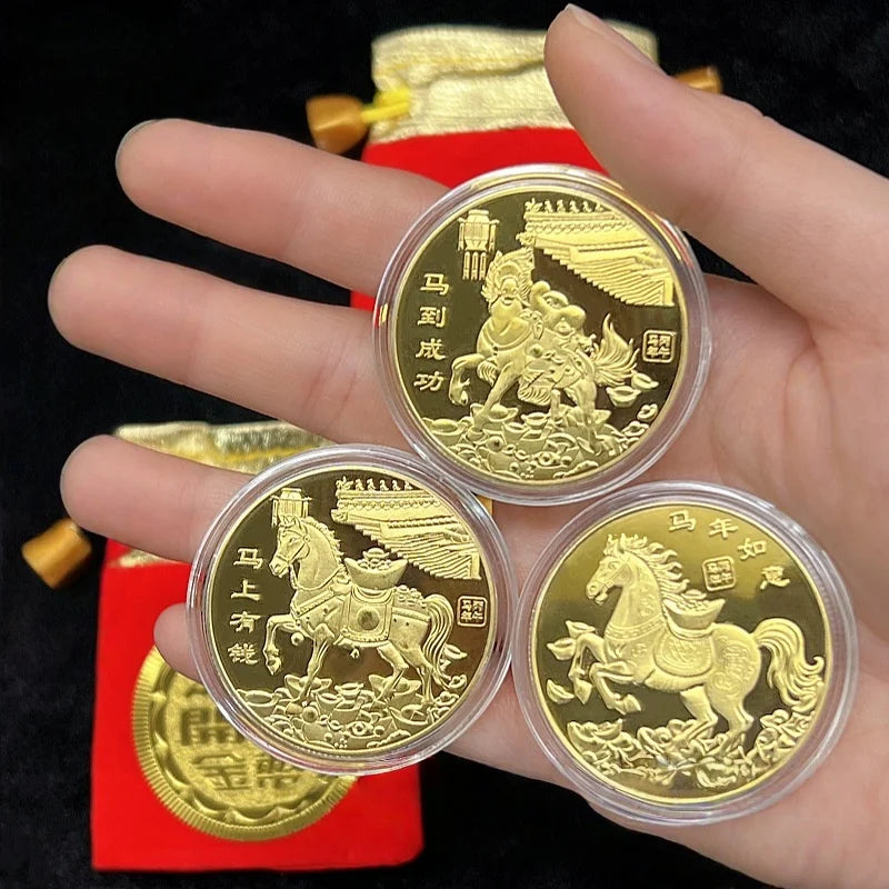 2026 Year Horse Lucky Zodiac Medal Event Souvenir Metal Craft Qme