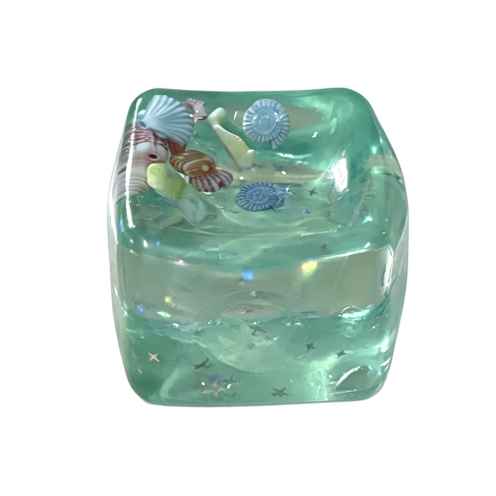 Maltose Ocean Cubes Stress Relief Squeezing Toy for Children and Adults Fun Casaul Working Studying Fidget Party DIY Decor Qme Green one size