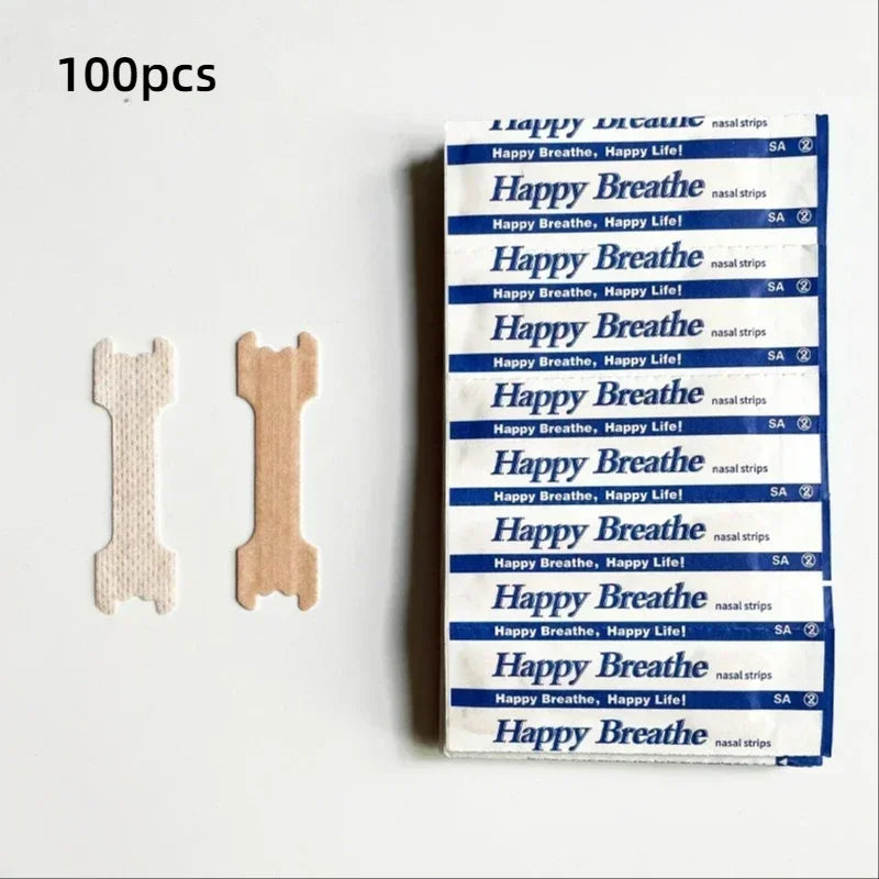 10/30/50/100Pcs Breathing Nasal Strips Improvement of Snoring AntiSnoring Strips Easier Better Breathe Health Care Sleeping Well Qme 100pcs