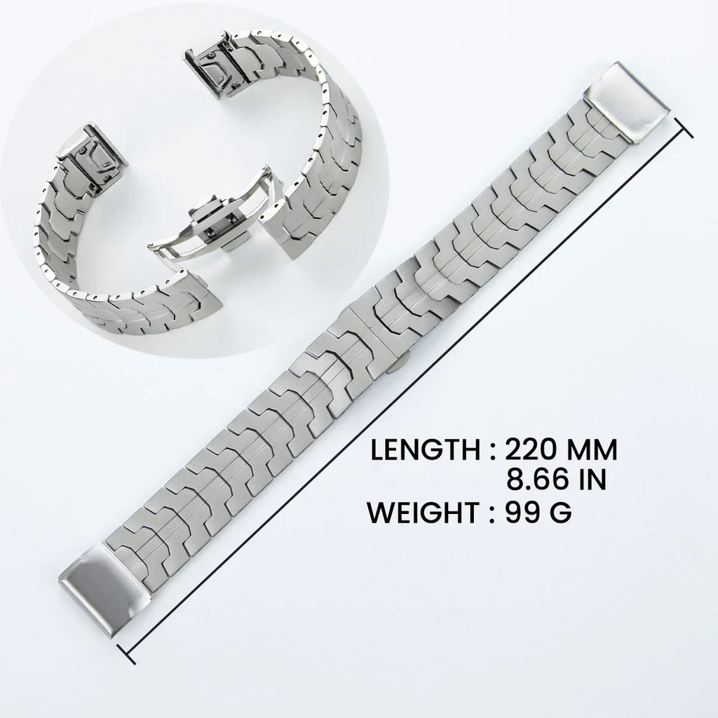 26 22mm Quick fit Stainless Steel Strap For Garmin Fenix 6/6X/6XPro/7/7X/5XPlus/3 Metal Release Watch Band For Forerunner945 935 Qme
