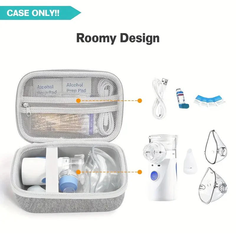 Portable Nebulizer Case Waterproof Respirator Medicine Bag Pouch Qme