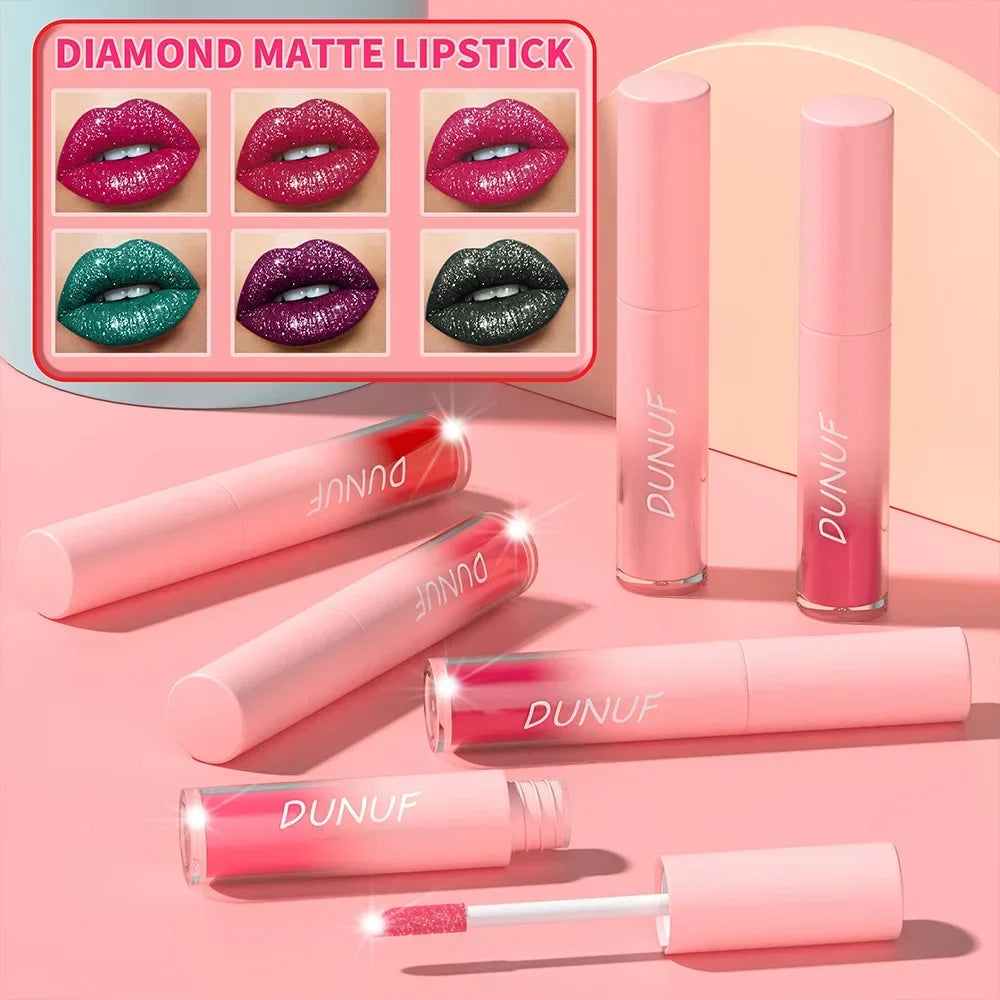 Pearlescent Lipstick Waterproof Long-lasting Lip Gloss Easy Paint Qme