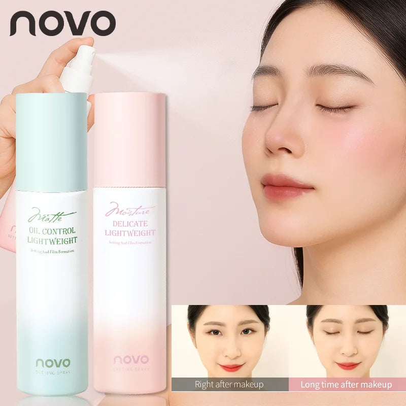 Long-Lasting Makeup Setting Spray-Hyaluronic Acid Niacinamide, Moisturizing, Oil Control, Waterproof & Sweat-Resistant Qme