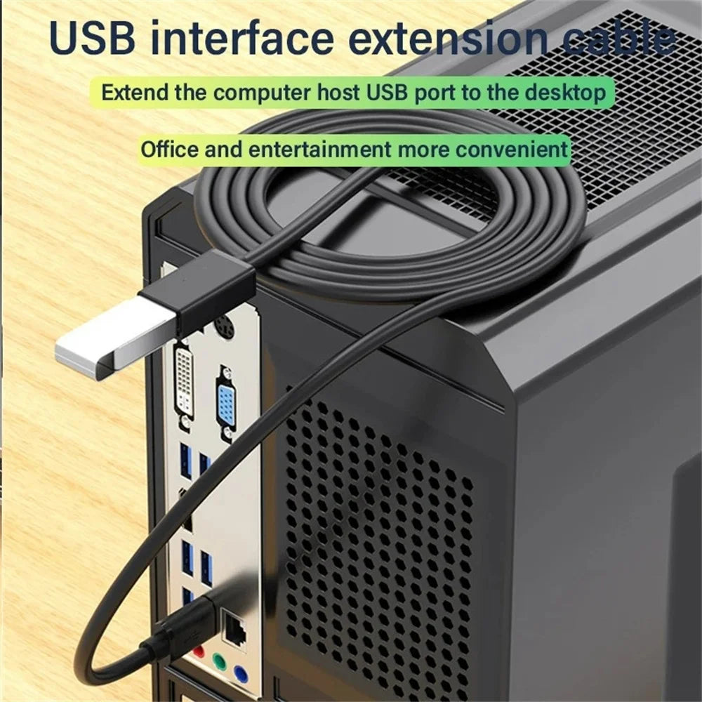 USB to USB Extension Cable Type A Male to Female USB 3.0 Extender For Hard Disk Xiaomi TV Box USB3.0 Data Cord 0.5/1/1.5/2/3/5M Qme