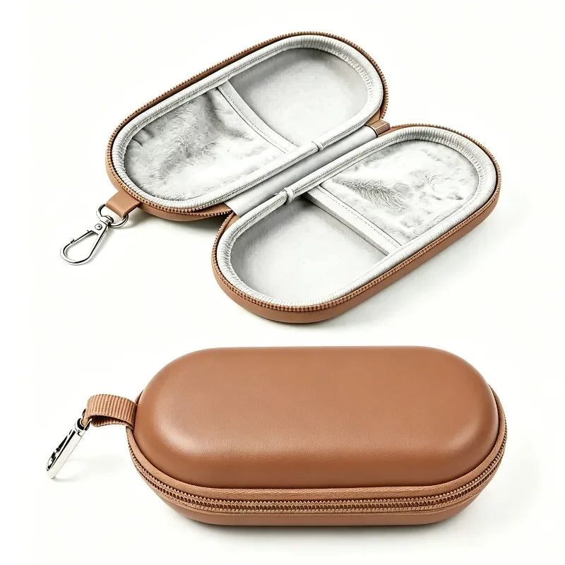 Double Eyeglasses Case Dual Glasses Sunglasses Organizer Zipper Qme