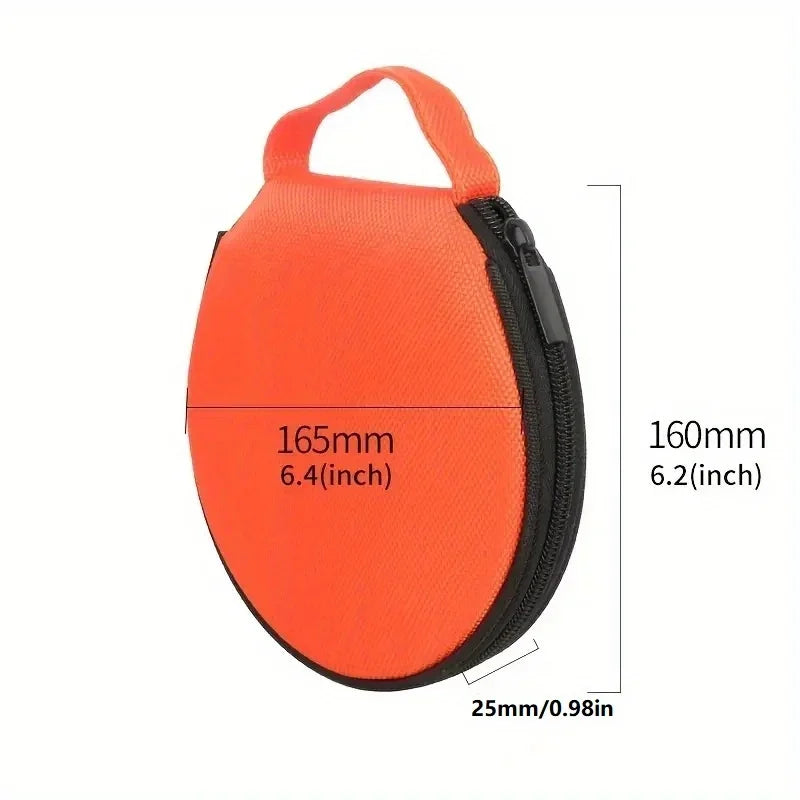 Portable CD Case, Round CD Holder For 20pcs CDs, Oxford Cloth DVD Storage Bag CD Wallet Holder Organizer DVD Pouch Qme