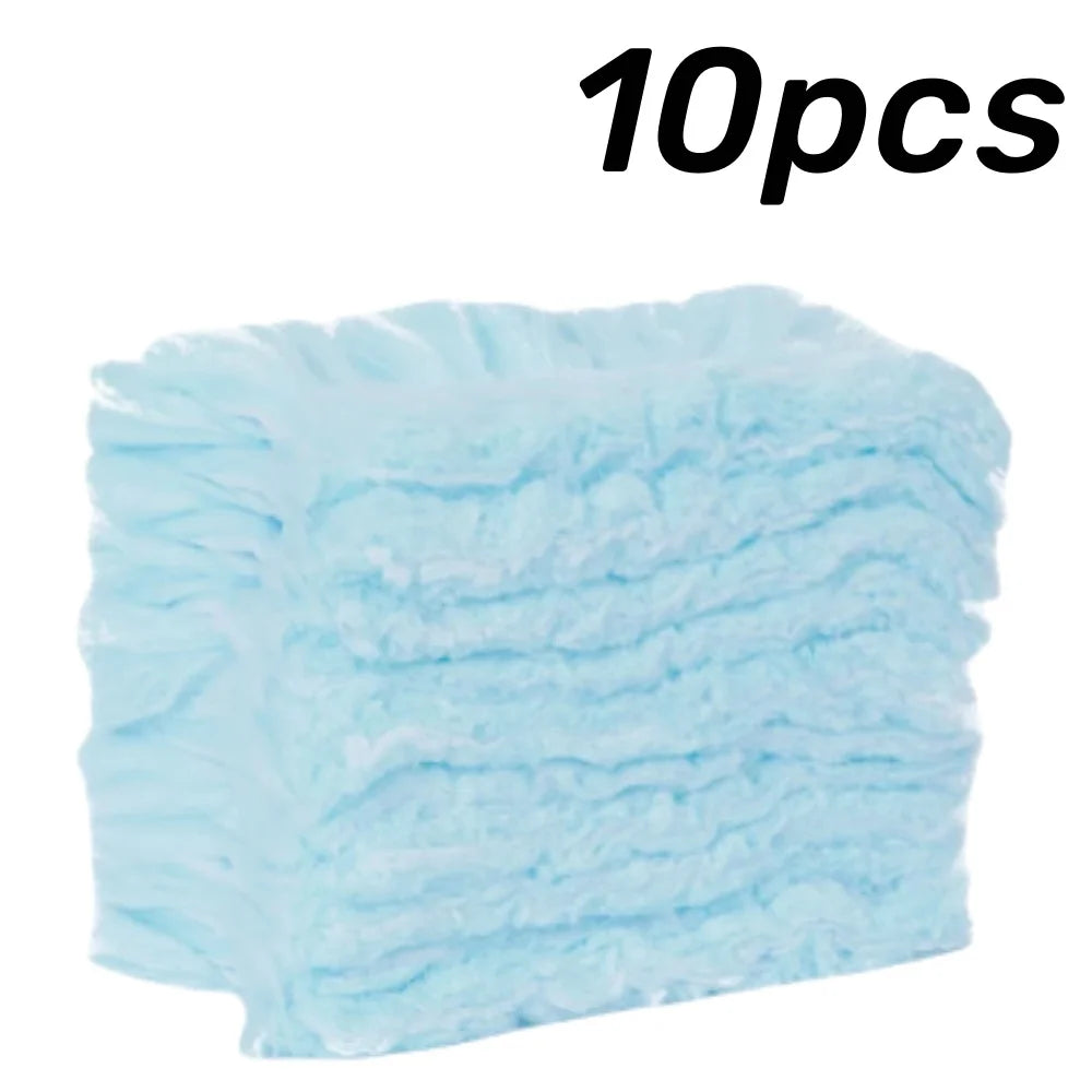 Double Sided 360 ° Electrostatic Precipitator for Household Clean Ceiling Corner Dust Spider Web Replaceable Dust Removal Cloth Qme Blue 10pcs