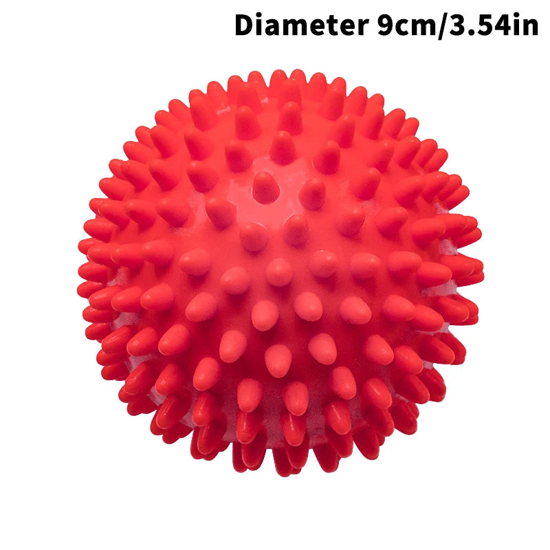 Meridian Massage Ball Fascia Muscle Relaxation Yoga Fitness Waist Qme 9cm Red