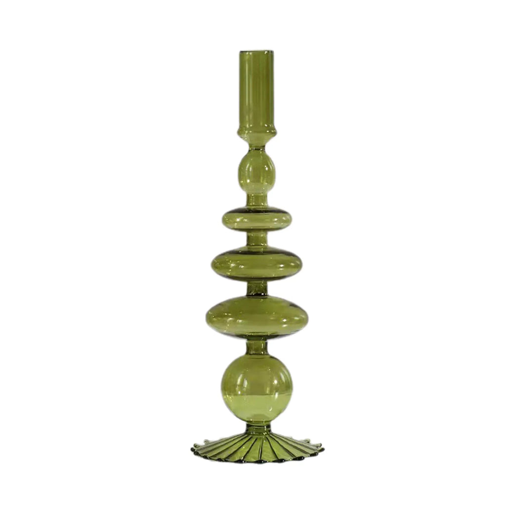 Glass Vase for Centerpiece Modern Elegant Flower Vase Candle Holder for Wedding Home Decor Housewarming Gift Glass Vase Decor Qme L