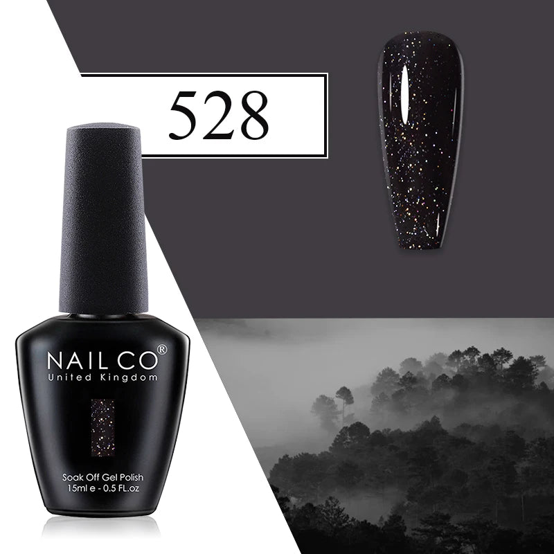 NAILCO Red Gel Nail Polish Wine Purple Semi Permanent Soak Off UV