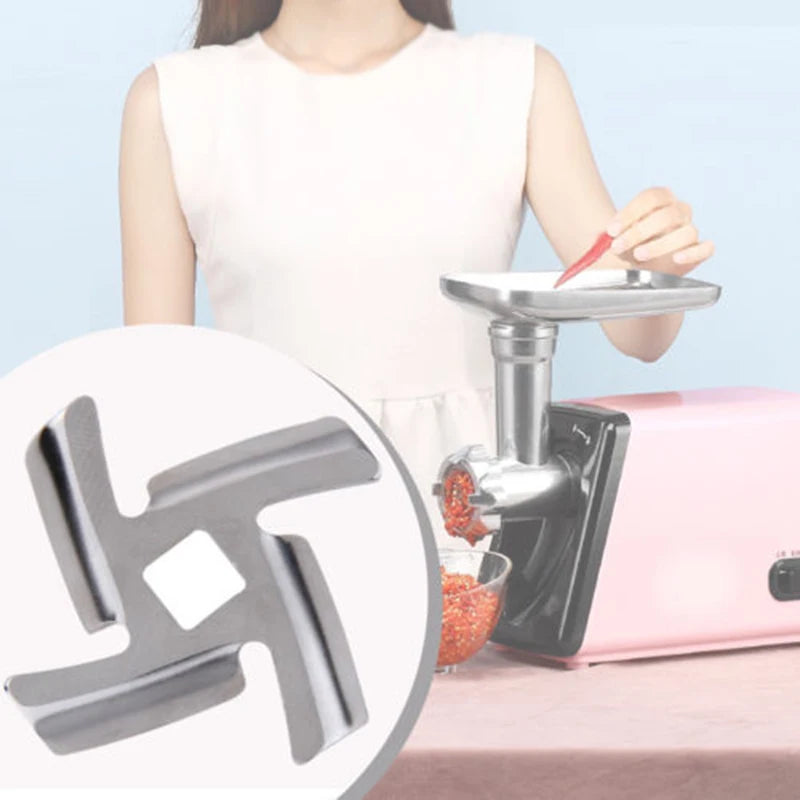 1pc/3pcs Meat Grinder Blade Stainless Inner Hole 8mm Meat Grinder Parts Blade For MGB Series Meat Grinder Kitchen Appliance Part Qme