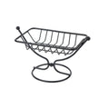 Square Metal Soap Dish Holder Rustproof Wire Rack Creative Draining Qme Black