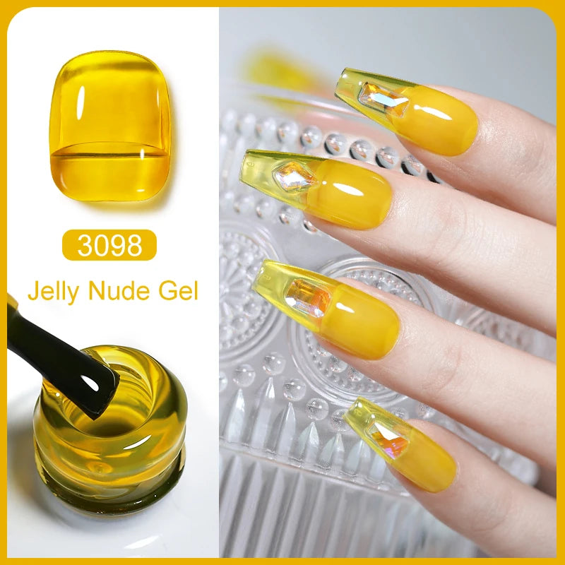 Arte Clavo Transparent Nude Pink Jelly Gel Nail Polish Semi Permanent