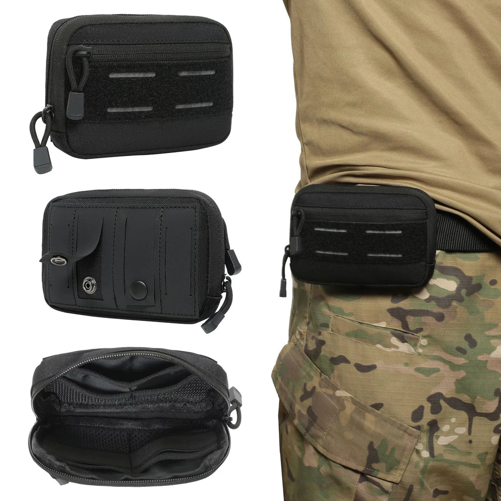 Outdoor EDC Tool Bag Large Capacity Practical Small Waist Pack Wear Resist EDC Mobile Wallet Outdoor Sports Hunting Accessory Qme