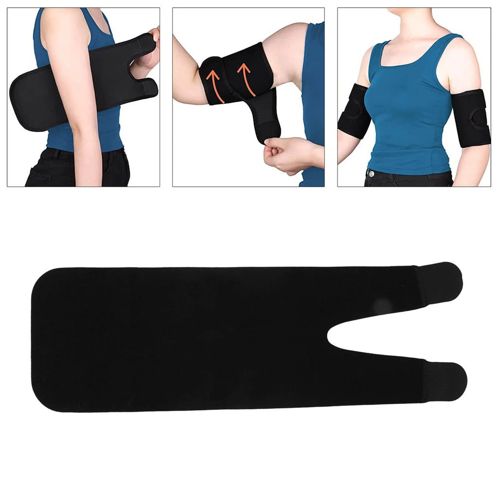 Upper Arm Sleeve Polyester Fiber Adjustable Strap Upper Arm Compression Reliable Stabilization Comfortable Compression for Arm Qme Default Title