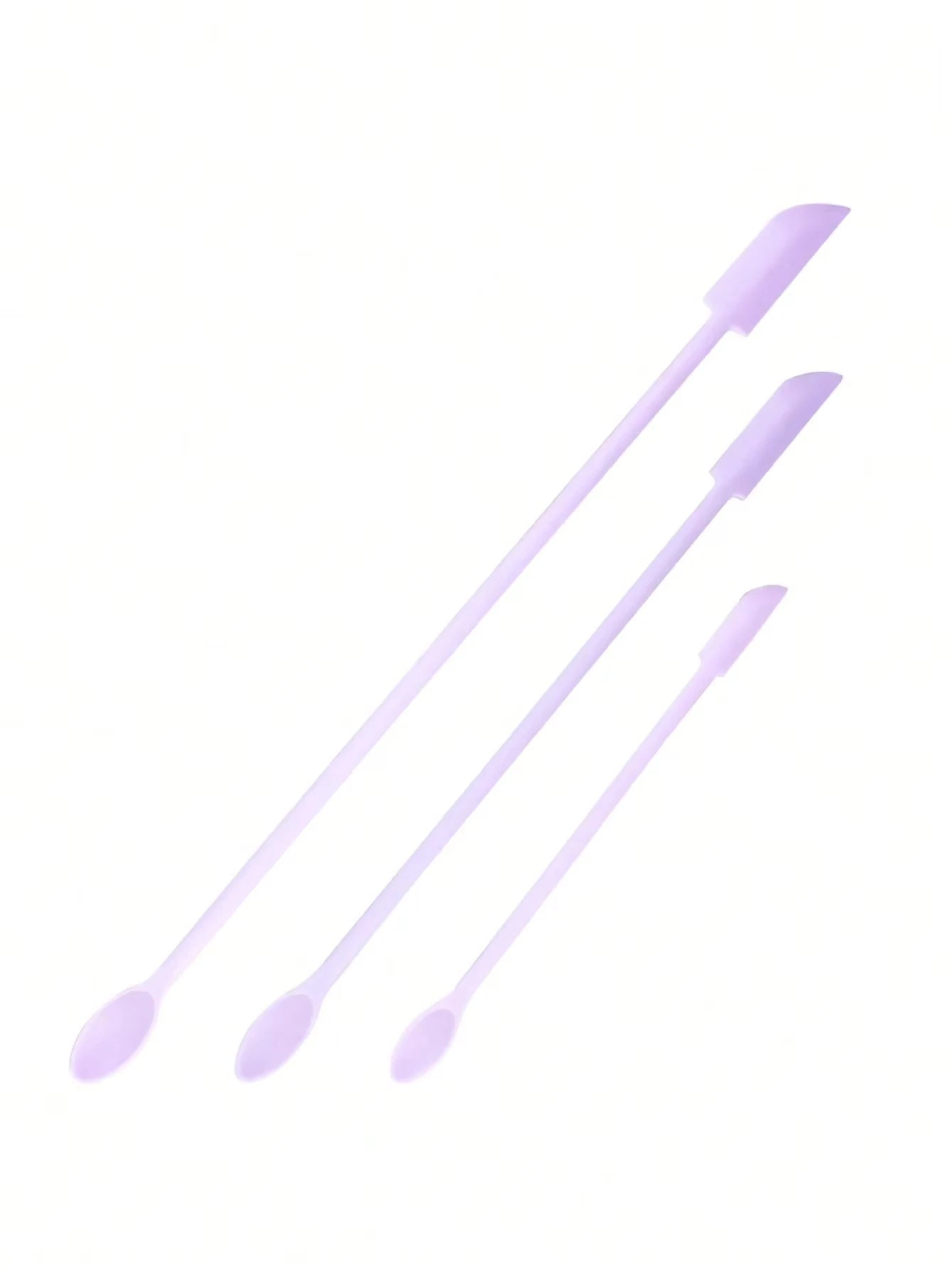1/3Pcs Silicone Empty Bottle Scraper With Black Scraper, Foundation Scraper, Tiny Lotion Jar Scraper to Get Last of Makup Qme 3Pcs Purple