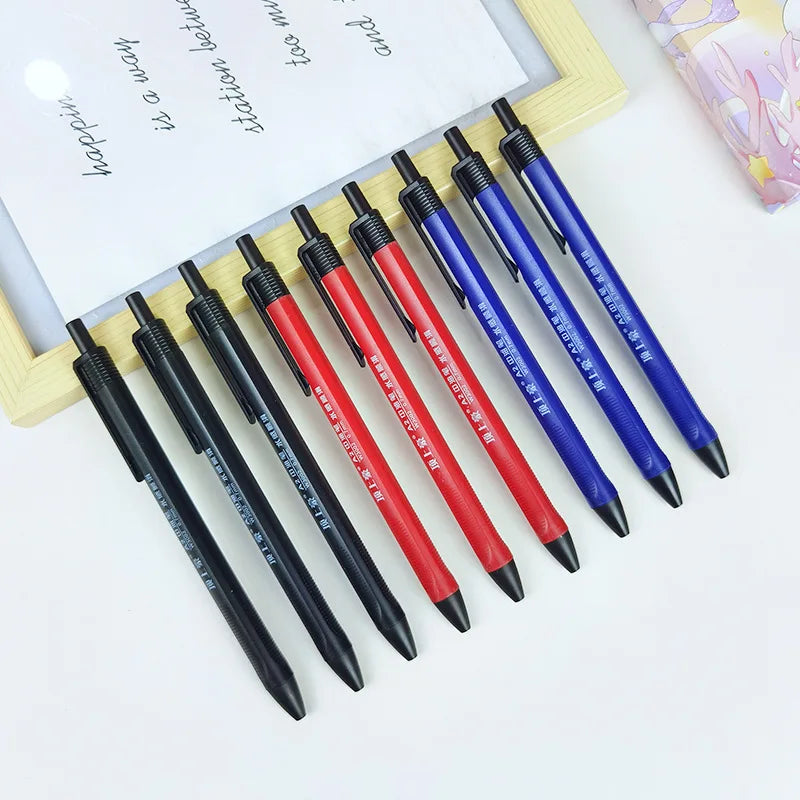 Retractable Ballpoint Pen Basics Black/Blue/Red Ballpoint Pens,Medium Point 0.7mm for Smooth Writing, 10-40 Pack Qme