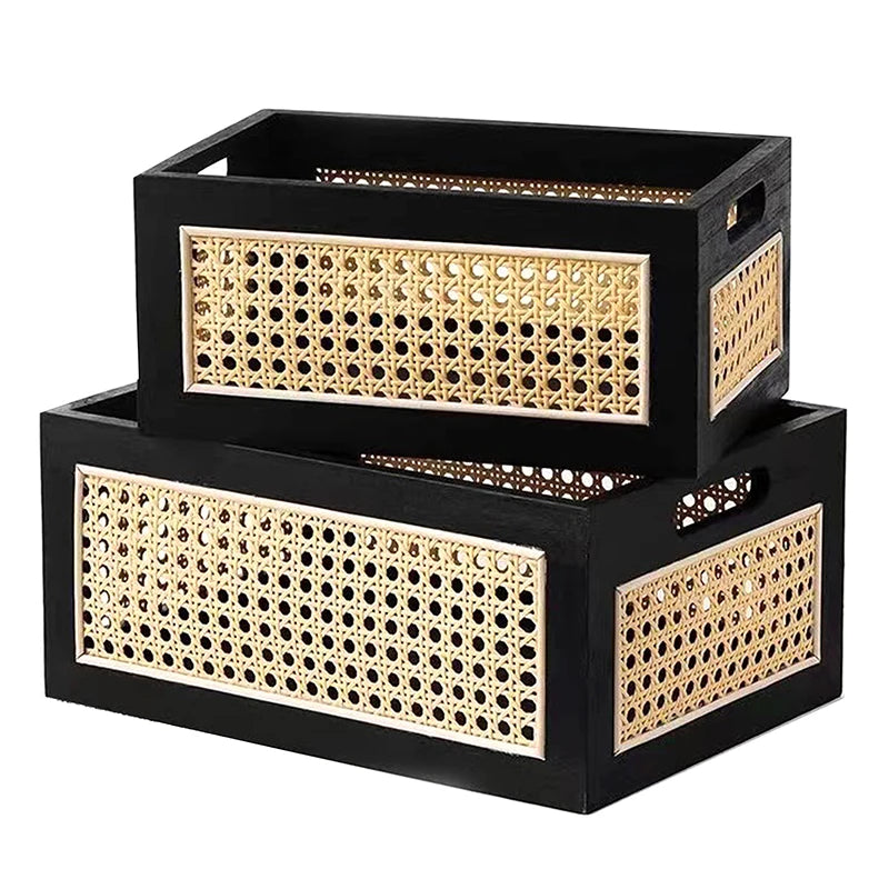 Snacks Sundries Cosmetics Organizer Boxes Home Decor Basket Solid Qme