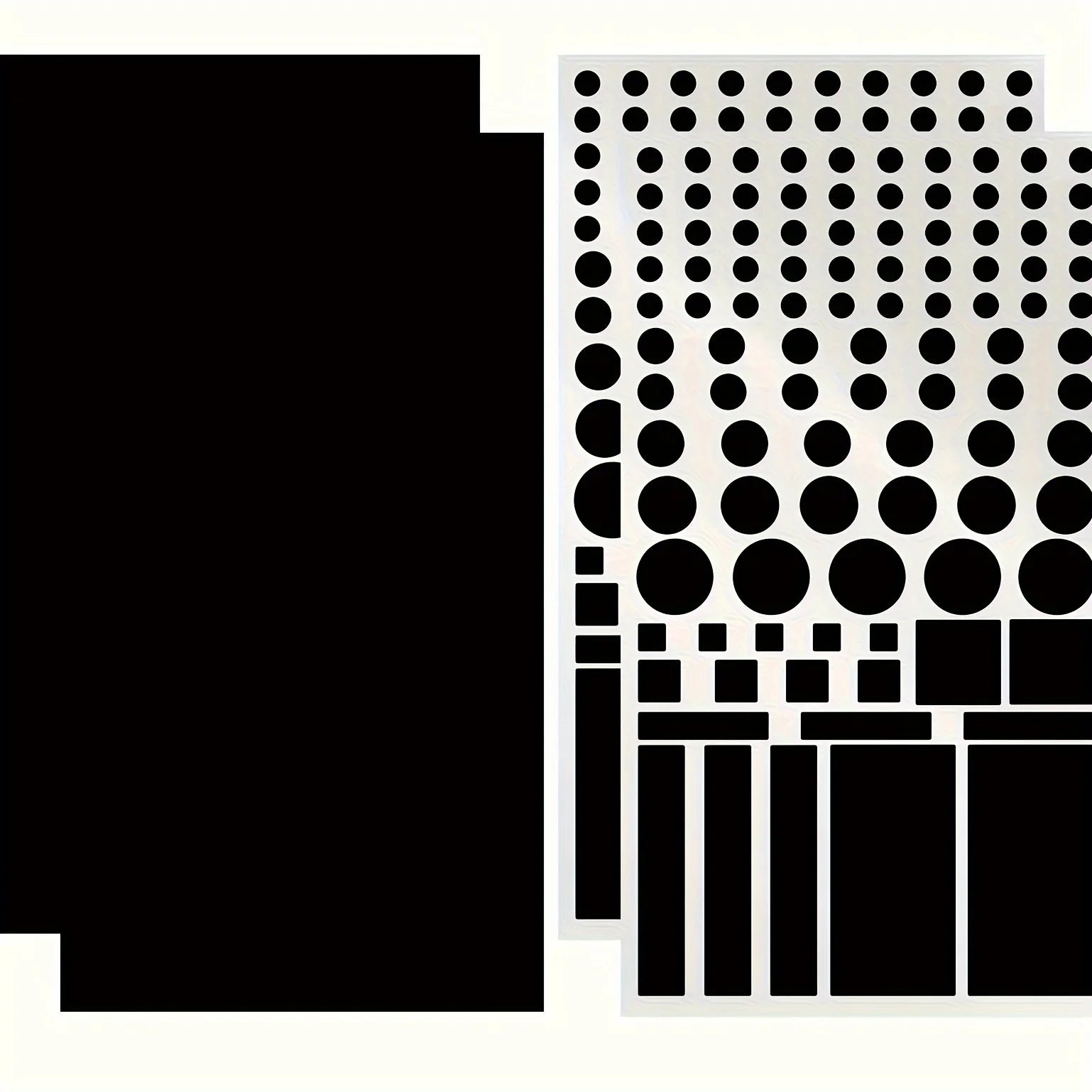 Anti-glare stickers, light source shielding stickers, dimming stickers Qme Black