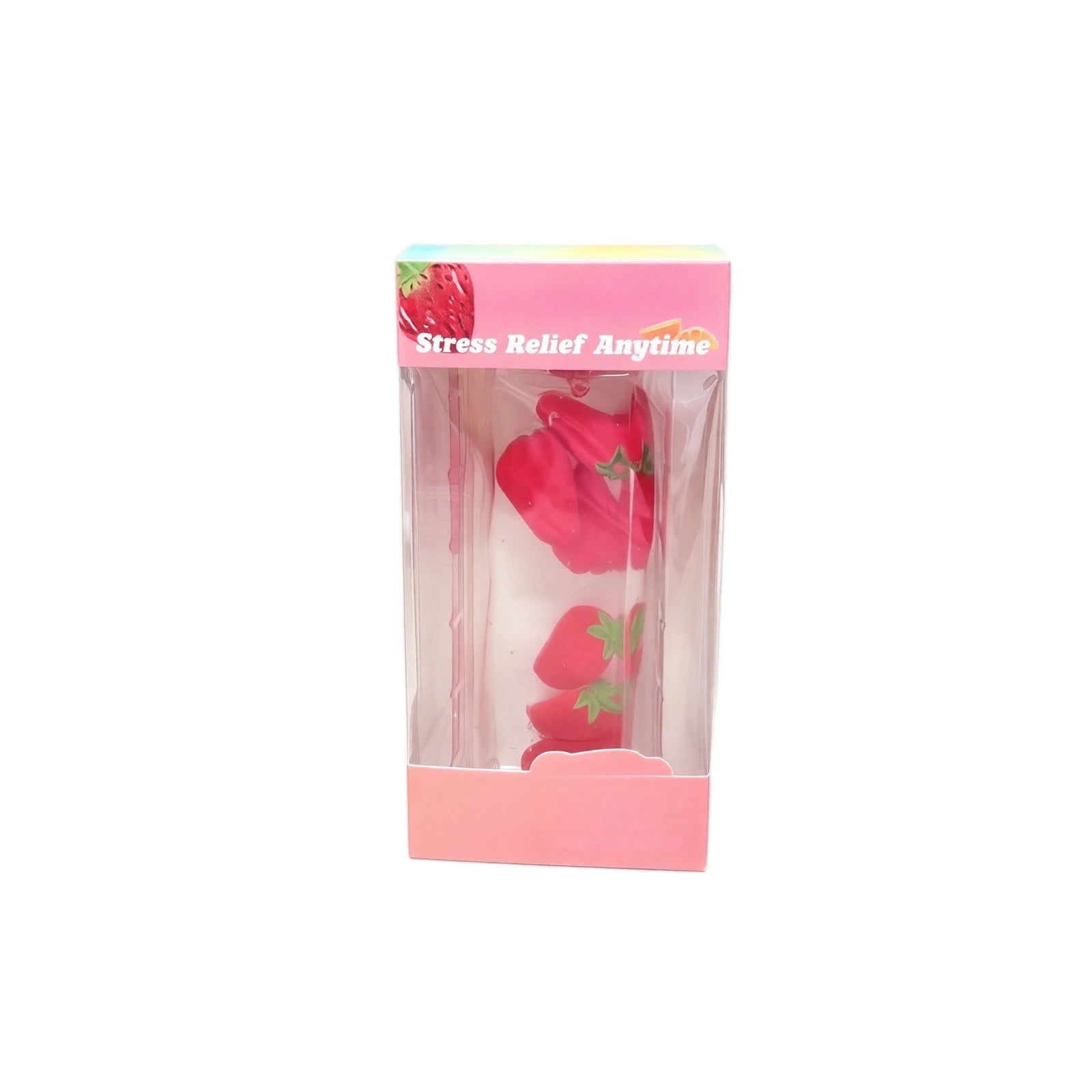 Long Rectangular Fruit Stress-relieving Toy Clear Ice Cubes Slow-rising Fidget Fun Toy for Adult Creative Holiday Halloween Gift Qme A One Size