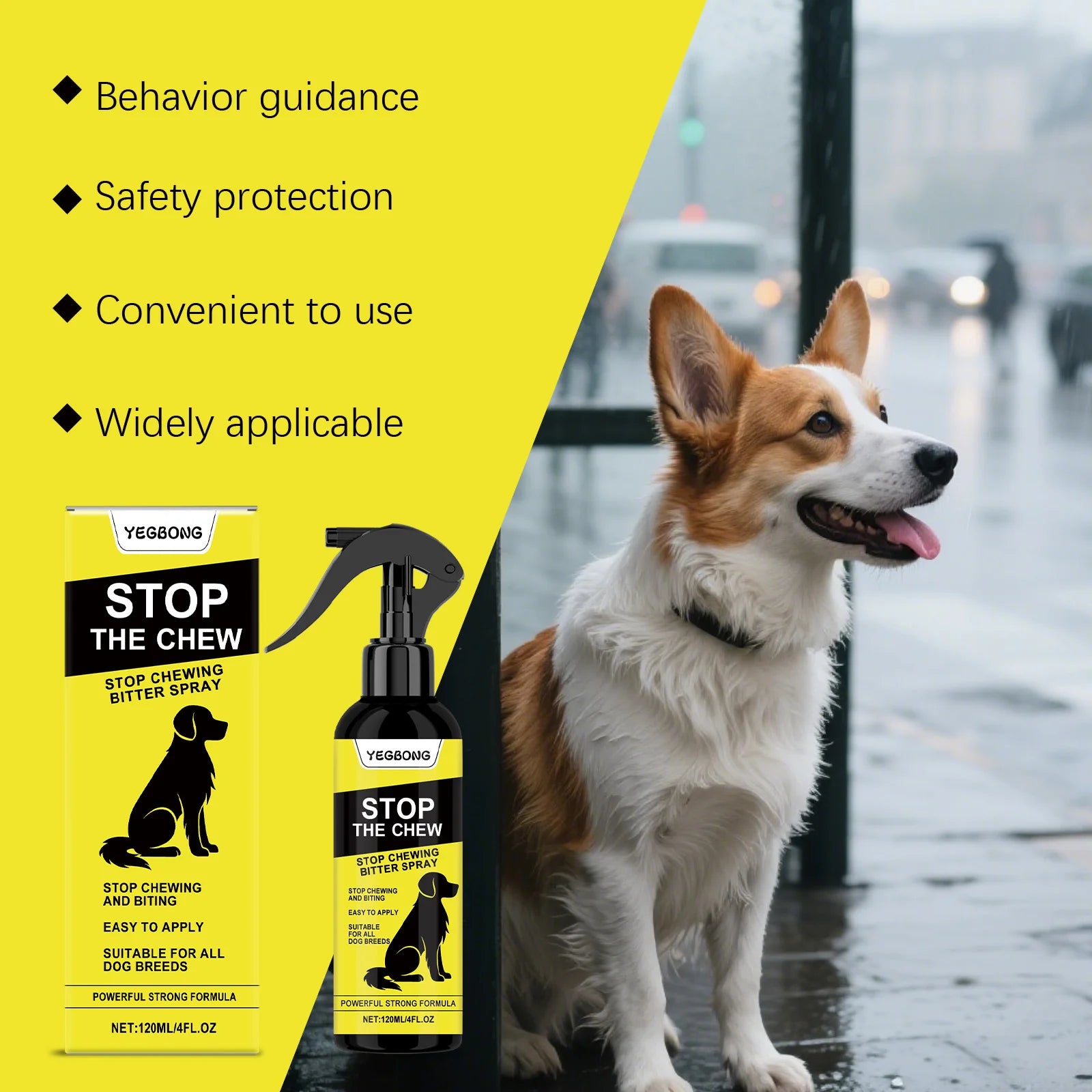 Dog Anti Chewing Spray Reduce Biting Furniture Behavior Develop Good Habits Prevent Licking Wounds Pet Stop Chewing Bitter Spray Qme