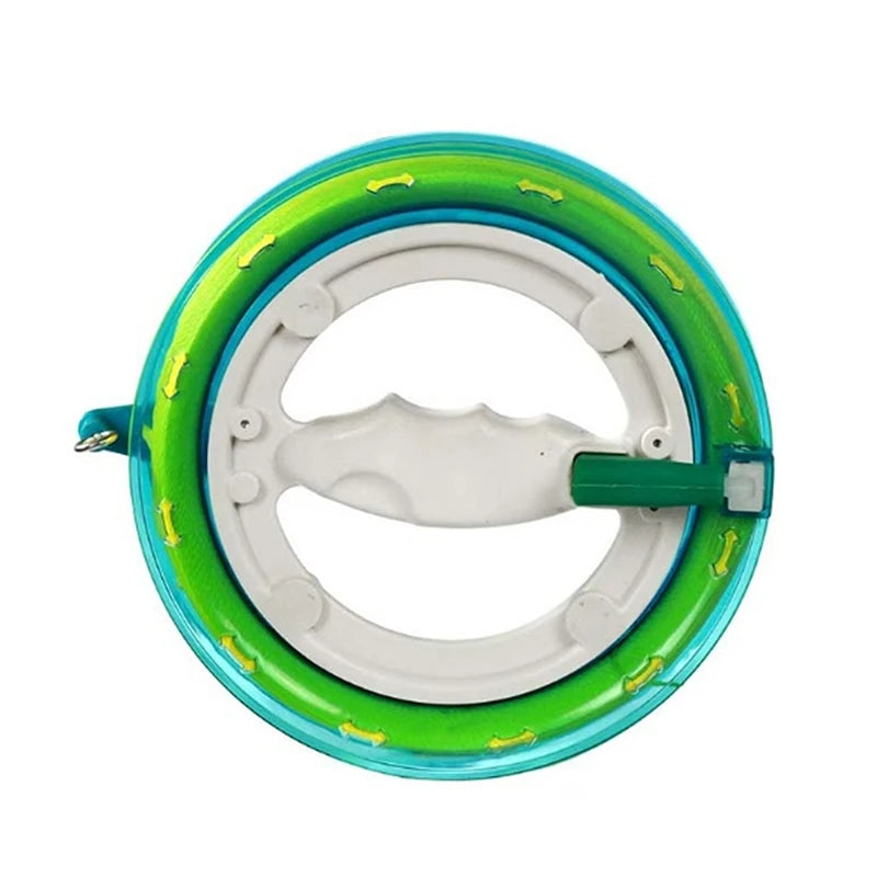 Outdoor Blue Kite Winder 200 300 400M Fire Wheel Handle Line Round Qme
