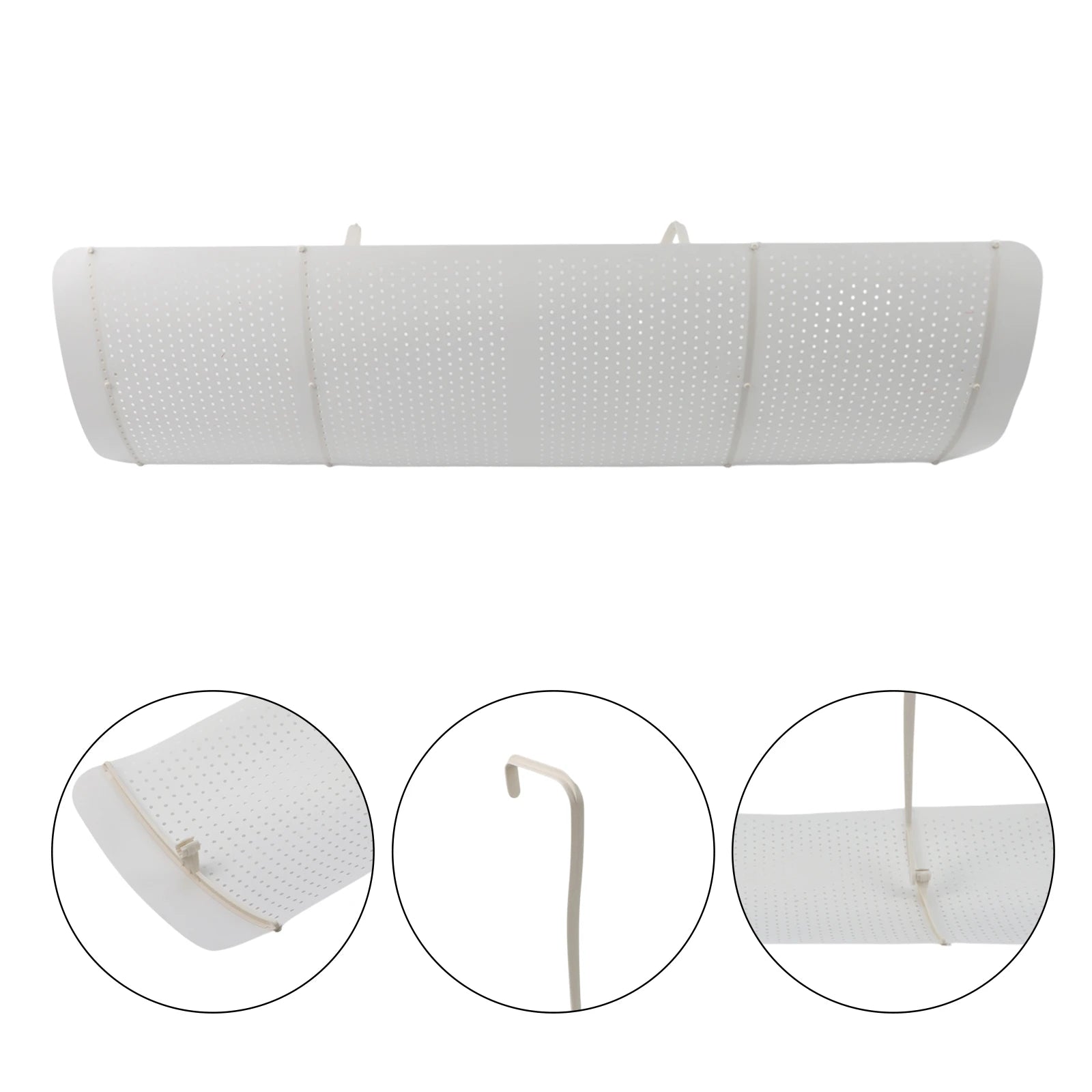 1 Pcs Adjustable Air Windshield Baffle Air Conditioning Windshield Hanging Anti-direct Blowing Air Conditioner Wind Deflector Qme