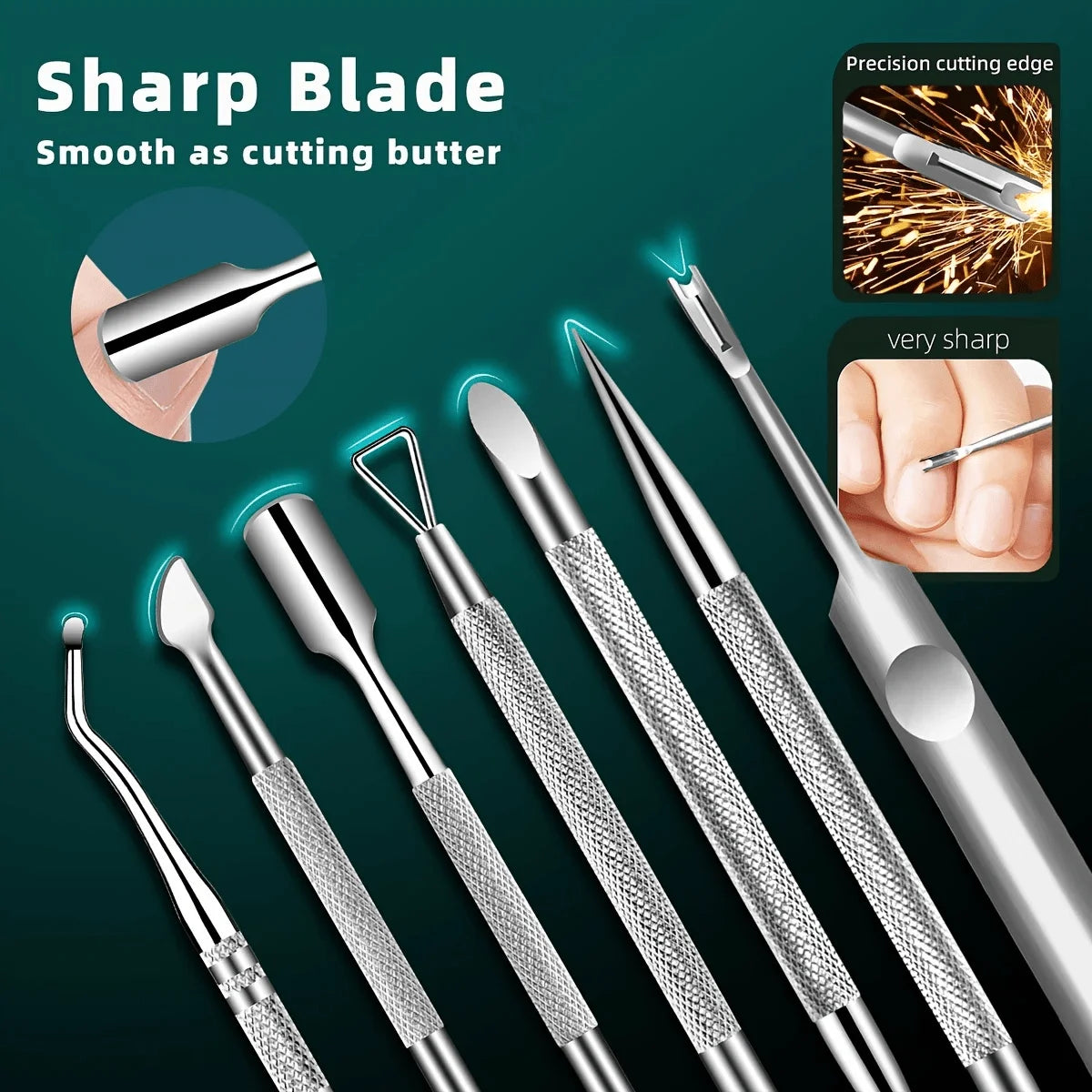 Toe Nail Premium Stainless Steel Pedicure Tools Easy Manicure Care Qme