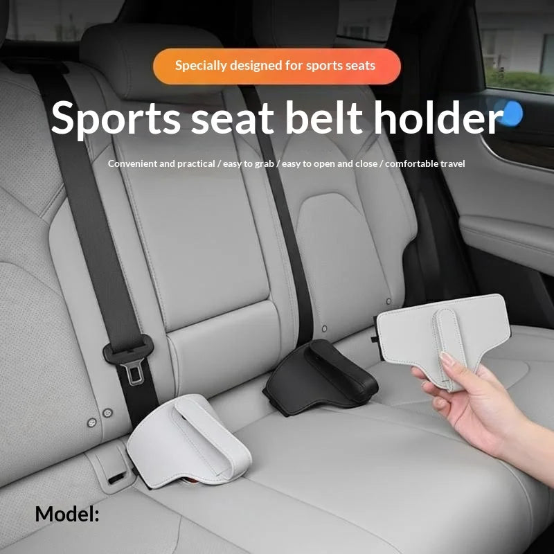 Car Seat Belt Fixator PU Sports Adjustment Fixing Device Adjustable Qme