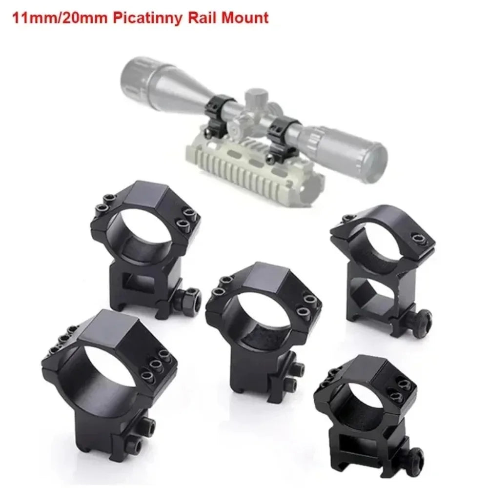 25 4 Rifle Scope Mounting Ring Flashlight Dovetail Picatinny Rail Qme