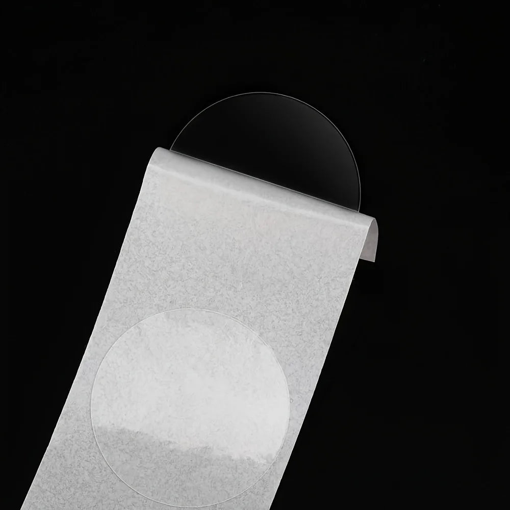 500 self-adhesive transparent stickers, 2.5 cm wide - suitable for DIY gift packaging and wrapping, durable PET material Qme