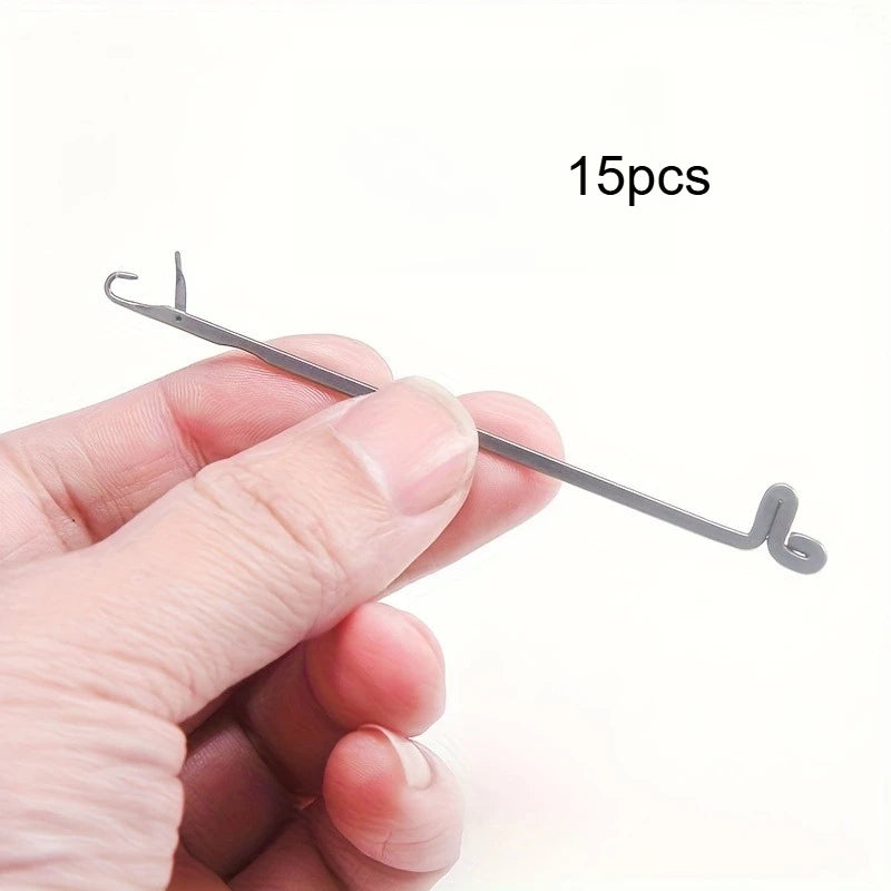 Sweater Repair Hook Needles Stainless Steel Knitting Mending Needle Tool for Wool Knit Clothes Socks Hole Fix Qme 15pcs