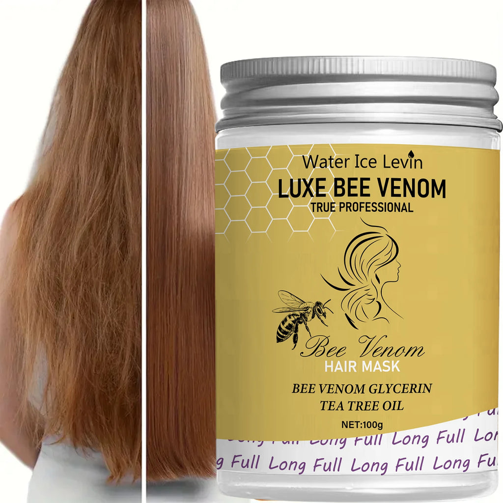 Bee Venom Hair Mask with Tea Tree Oil Intense Moisturizing Treatment for you, Enriched with Vitamin E & Vitamin C for Shiny Hair Qme