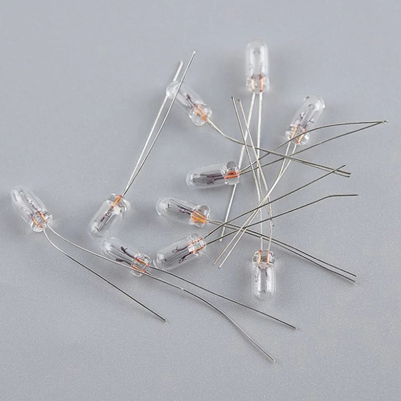 25PCS 5mm 4mm 3mm Clear 12V Mini Bulb of Wheat Rice Bulbs Switch Button Bulbs Indicator Bulb Tungsten Lamp Qme