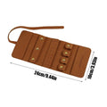Travel Jewelry Roll Storage Portable Women Organization Solution Qme Brown China Mainland