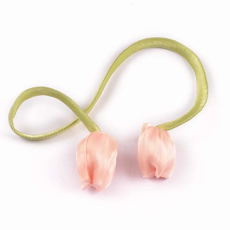 3pcs Length 46cm Tulip Hairband Female Pony Edge Clip Line Ribbon Double Ponytail Personalized Decorative Accessories cp3828 Qme 3pcs cp3828-6