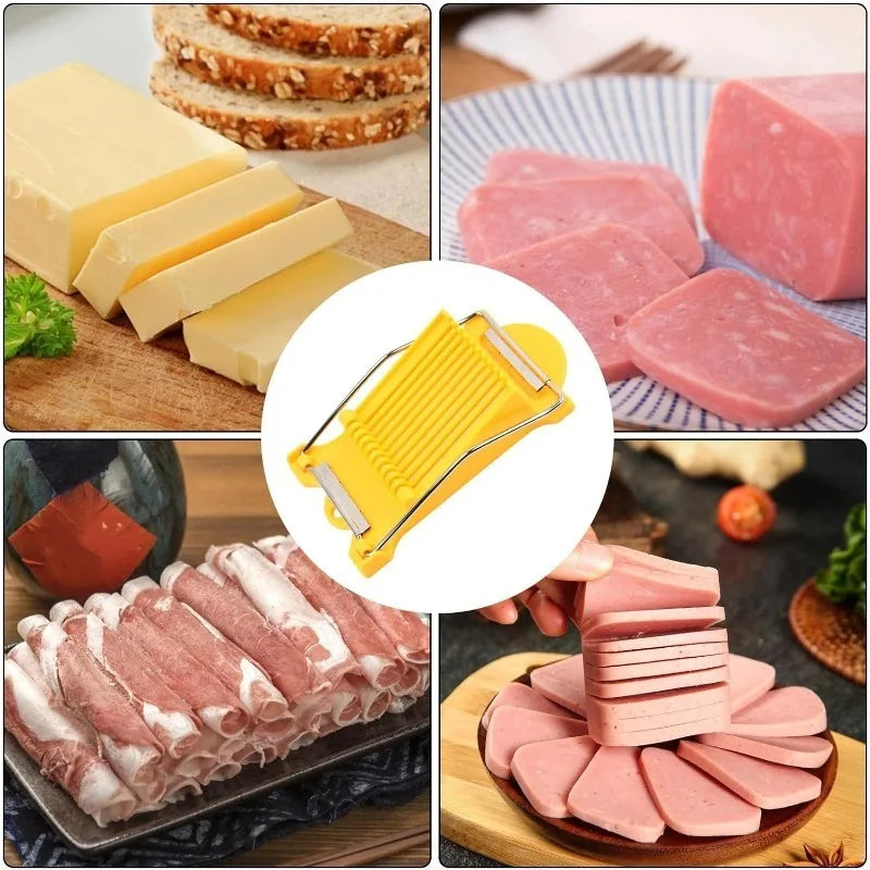 Ham Slicer Stainless Steel Luncheon Meat Cutting Machine Banana Cheese Strawberry Slicer Kitchen Gadgets Qme