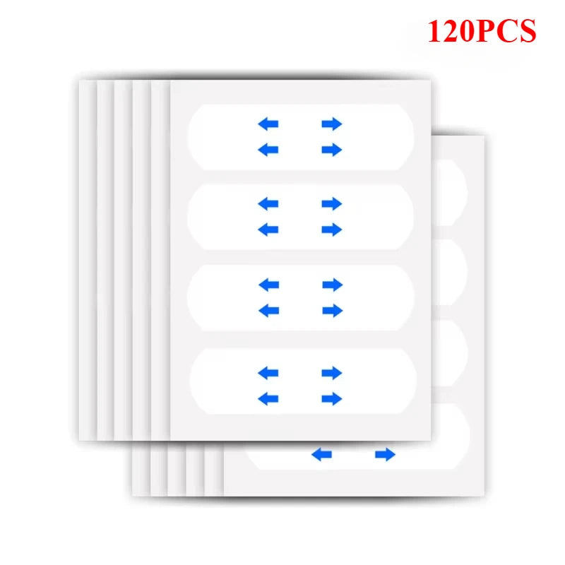 40- V-shape Face Lifting Tape Invisible Transparent Thin Adhesive Qme 120 pcs stickers