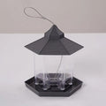 Waterproof Garden Gazebo Hanging Wild Bird Feeder Outdoor Container With Hang Rope Pet Birds Feeding House Type Bird Feeder Qme A10