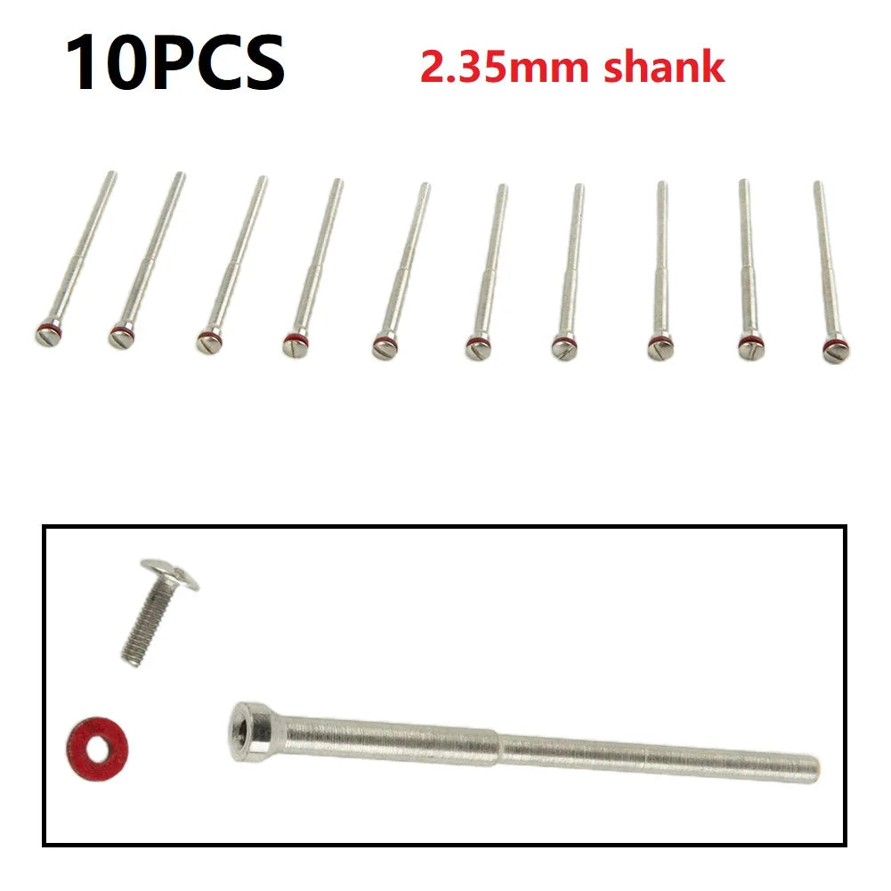 10pcs Polishing Shank Mandrel Burs Rotary Tool For Polisher Machine Tool 2.35mm Shaft Diameter: 3/32"- 2.35mm Qme Default Title