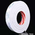 2M EVA Foam Double Sided Tape Shockproof Soundproof Insulation Tape Door Window Sealing Strip Weather Stripping Home Improvement Qme 10mm Thickness 2m 10mm