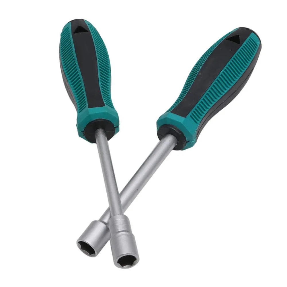 1pc Metal Socket Driver Wrench Screwdriver Hex Nut Key Nutdriver 3-6mm Screw Driver With Hanging Hole Socket Screwdriver Tools Qme